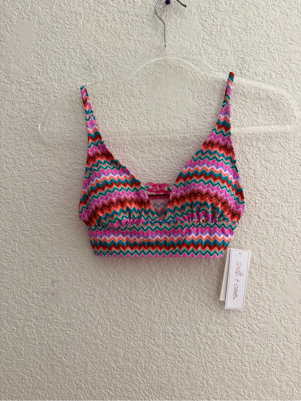 Salt + Cove Juniors Front Tab Midkini Top - Picture 4 of 6